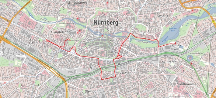 POL-MFR: (546) Versammlungsgeschehen am 07.05.2023 in Nürnberg - Verkehrslagemeldung