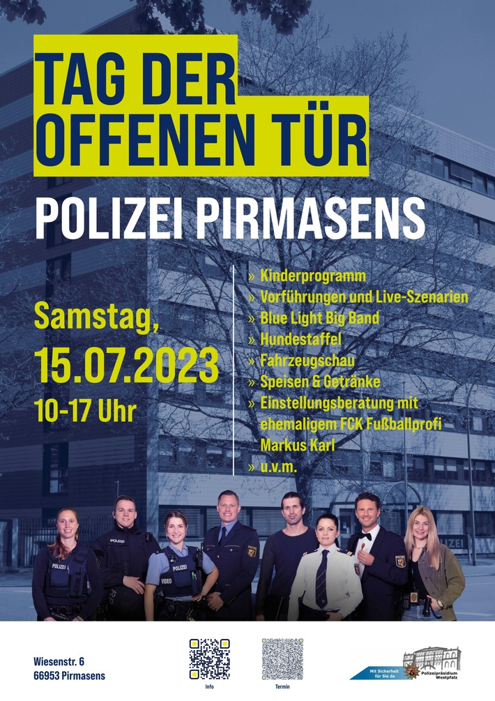 POL-PDPS: Tag der offenen Tür bei der Polizei Pirmasens