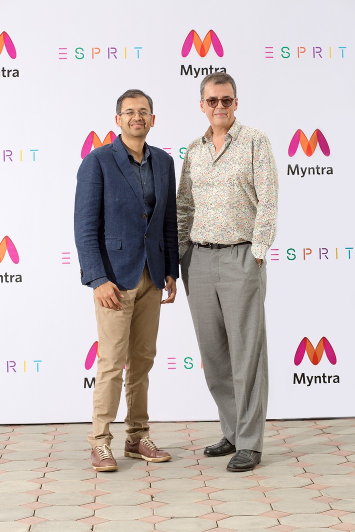 Esprit schließt mit Myntra Partnerschaft für eine erfolgreiche Rückkehr nach Indien / Ausbau des breit gefächerten Online-Vertriebs und Eröffnung von 15 Filialen in den nächsten fünf Jahren