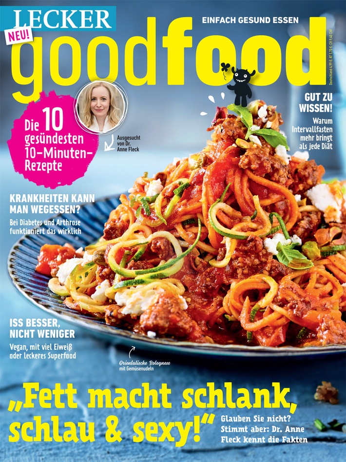 "Gesund essen kann so LECKER sein" / Bauer Media Group launcht Healthy Food-Magazin "LECKER good food"