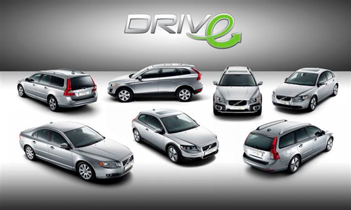 Sieben neue Volvo "DRIVe" Modelle mit tiefsten CO2-Werten im Segment
