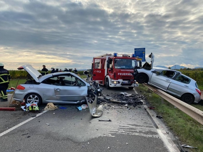 POL-PDLD: Tödlicher Verkehrsunfall Bornheim, B272 in Richtung Speyer Samstag, 17.10.2020, 15:56 Uhr