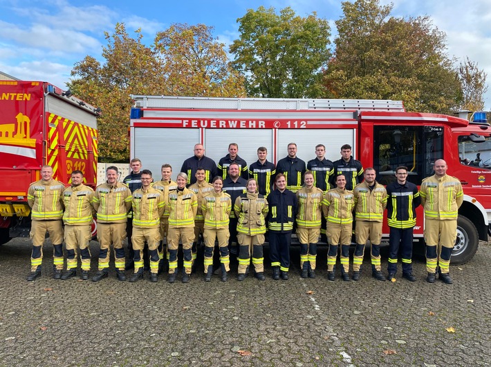 FW Xanten: Erfolgreiche Halbzeit in der Grundausbildung