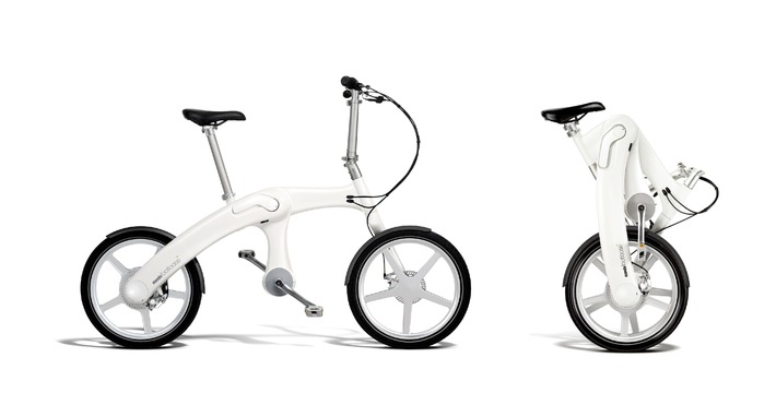 Weltneuheit auf Eurobike 2012: Faltbares und kettenloses E-Bike mit seriellem Hybrid-Antrieb  / Mando Footloose - E-Bike mit Automobil-Know-how