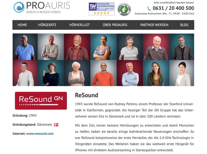 Partnerschaft bei Lead-Generierung für Hörakustik-Fachgeschäfte: ReSound und PROAURIS starten exklusive Cashback-Kooperation