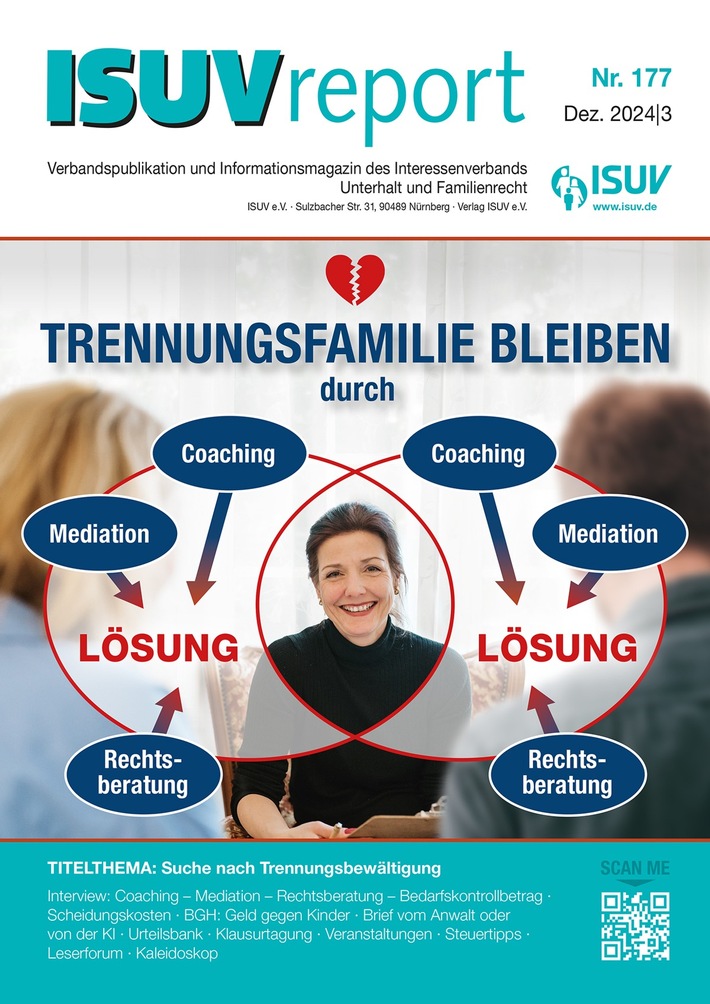 ISUV-Report 177: Coaching – Mediation – Rechtsberatung