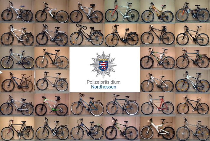 POL-KS: Bekämpfung des Fahrraddiebstahls: Polizei sucht Eigentümer von rund 30 sichergestellten Fahrrädern; Fotos auf Internetseite veröffentlicht