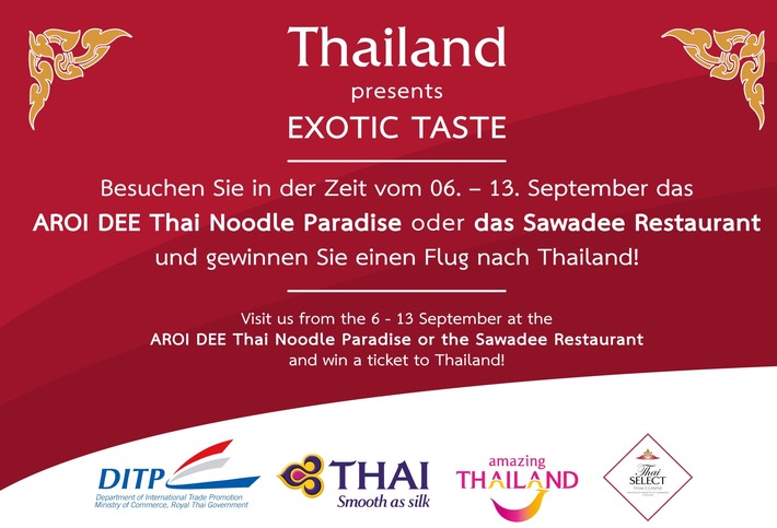 Thailand präsentiert "Exotic Taste" im Tropical Islands