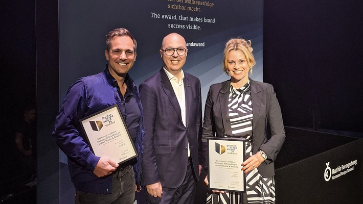 Lindner Hotel Group gewinnt German Brand Award in zwei Hauptkategorien. Rebranding der Marke Lindner Hotels &amp; Resorts überzeugt die Jury eines der bedeutendsten Marketing-Wettbewerbe