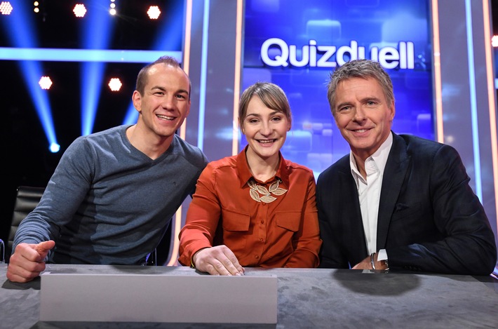 Das Erste: "Quizduell-Olymp" mit Kristina Vogel und Frank Stäbler
am Freitag, 5. April 2019, um 18:50 Uhr im Ersten