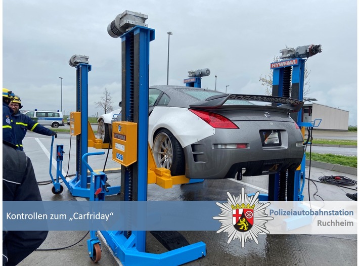 POL-PDNW: Polizeiautobahnstation Ruchheim - "Carfriday" - Tuning Kontrollen auf der A61