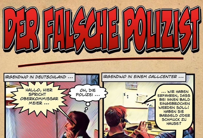 POL-BN: Falsche Polizisten rufen weiter an / Kostenloser Comic zeigt Vorgehen der Telefonbetrüger