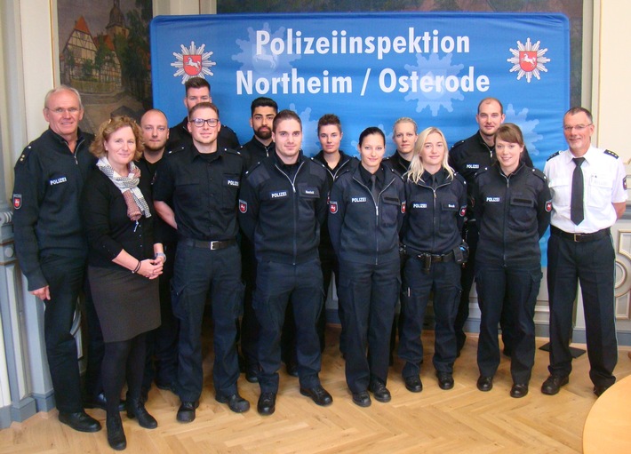 POL-NOM: 15 neue Polizistinnen und Polizisten in der Polizeiinspektion Northeim/Osterode begrüßt