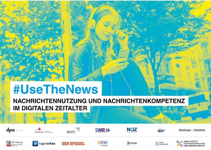 "use the news - Nachrichtennutzung und Nachrichtenkompetenz im digitalen Zeitalter" - Forschungsprojekt von dpa mit Partnern aus Medien, Wissenschaft, öffentlichen Institutionen und Zivilgesellschaft