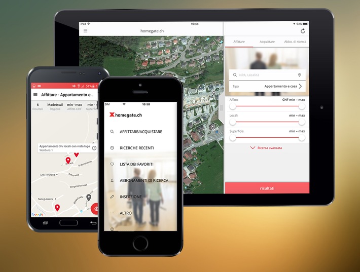 homegate.ch presenta le sue nuove app − più intuitive, più veloci e con funzioni avanzate