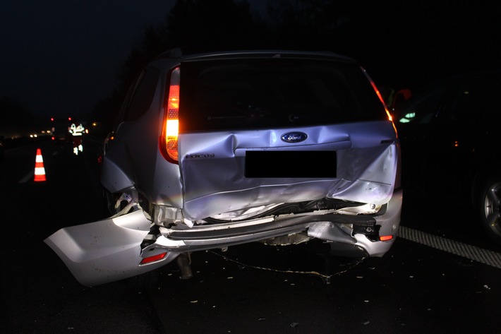 POL-PDKL: A62/Landstuhl, Vier Leichtverletzte bei Auffahrunfall