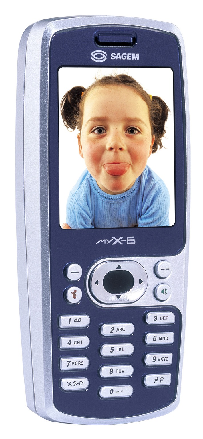 SAGEM myX-6: Un téléphone mobile multimédia tri-bande avec caméra numérique intégrée de haute qualité et écran TFT 65&#039;000 couleurs