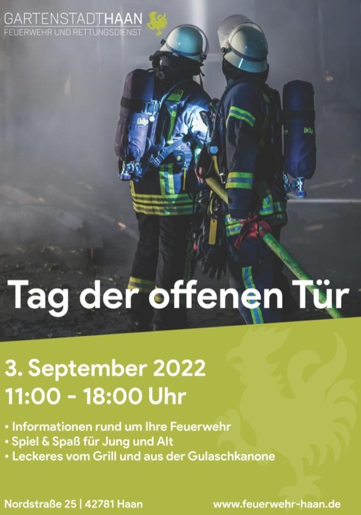 FW-HAAN: Tag der offenen Tür bei der Feuerwehr Haan