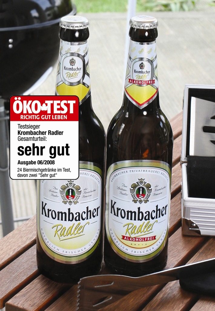 Krombacher Radler / Die Nr. 1 bei den Verbrauchern und bei ÖKO-TEST