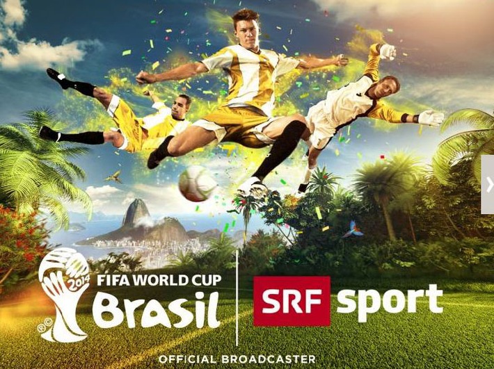 Fernsehen SRF: «FIFA Fussball-WM Brasilien 2014 bei SRF»: Sportlicher Höhepunkt - gesellschaftliches Ereignis (BILD)