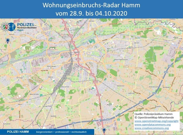 POL-HAM: Wohnungseinbruchsradar für die Woche vom 28.08 - 04.10.2020