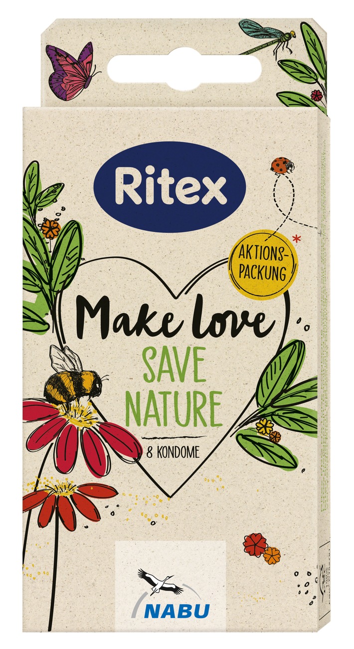 Neue Kondom-Sonderedition von Ritex: MAKE LOVE, SAVE NATURE