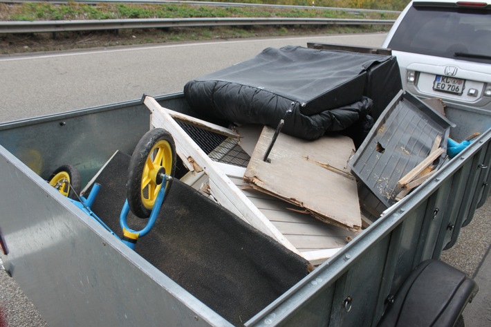 POL-PDKL: A62/Niedermohr, Ladung nicht gesichert