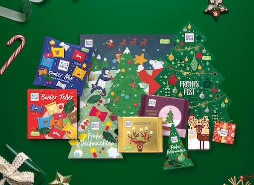 Das Ritter Sport Weihnachtssortiment 2025