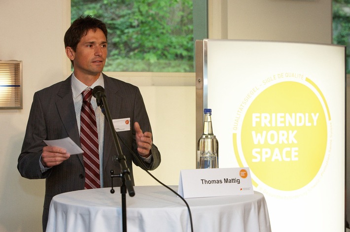 Première remise du label «Friendly Work Space»: des collaborateurs en bonne santé valent de l