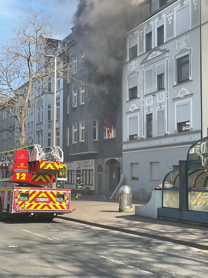 FW-DO: Wohnungsbrand in der Nordstadt