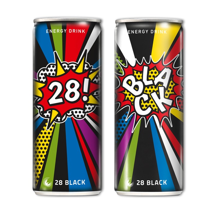 Limited Edition: 28 BLACK treibt&#039;s bunt / Energy Drink startet saisonale Handelspromotion (FOTO)