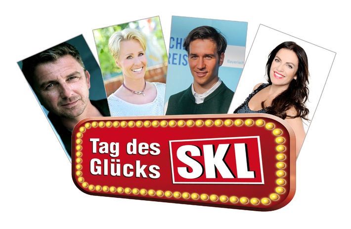 Vier Stars machen Träume wahr / Christine Neubauer, Sonja Zietlow, Hans Sigl und Felix Neureuther sind am 11. April die Glückspaten der SKL-Millionen-Show zum &quot;Tag des Glücks&quot;