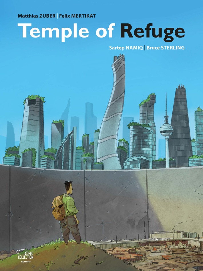 Flüchtlingsunterkunft Tempelhof als Sehnsuchtsort / Bildgewaltige Utopie im Sci-Fi Comic "Temple of Refuge" nach einer persönlichen Geschichte