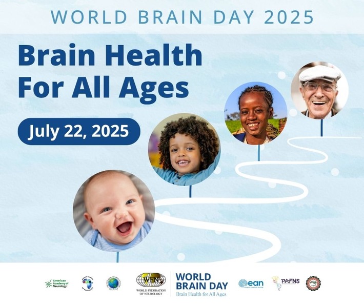World Brain Day 2025: Gehirngesundheit in jedem Alter - für alle und mit allen