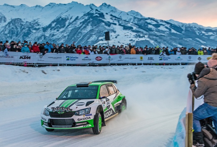 WRC 2-Champion Jan Kopecky gewinnt GP Ice Race vor SKODA Markenkollege Julian Wagner (FOTO)