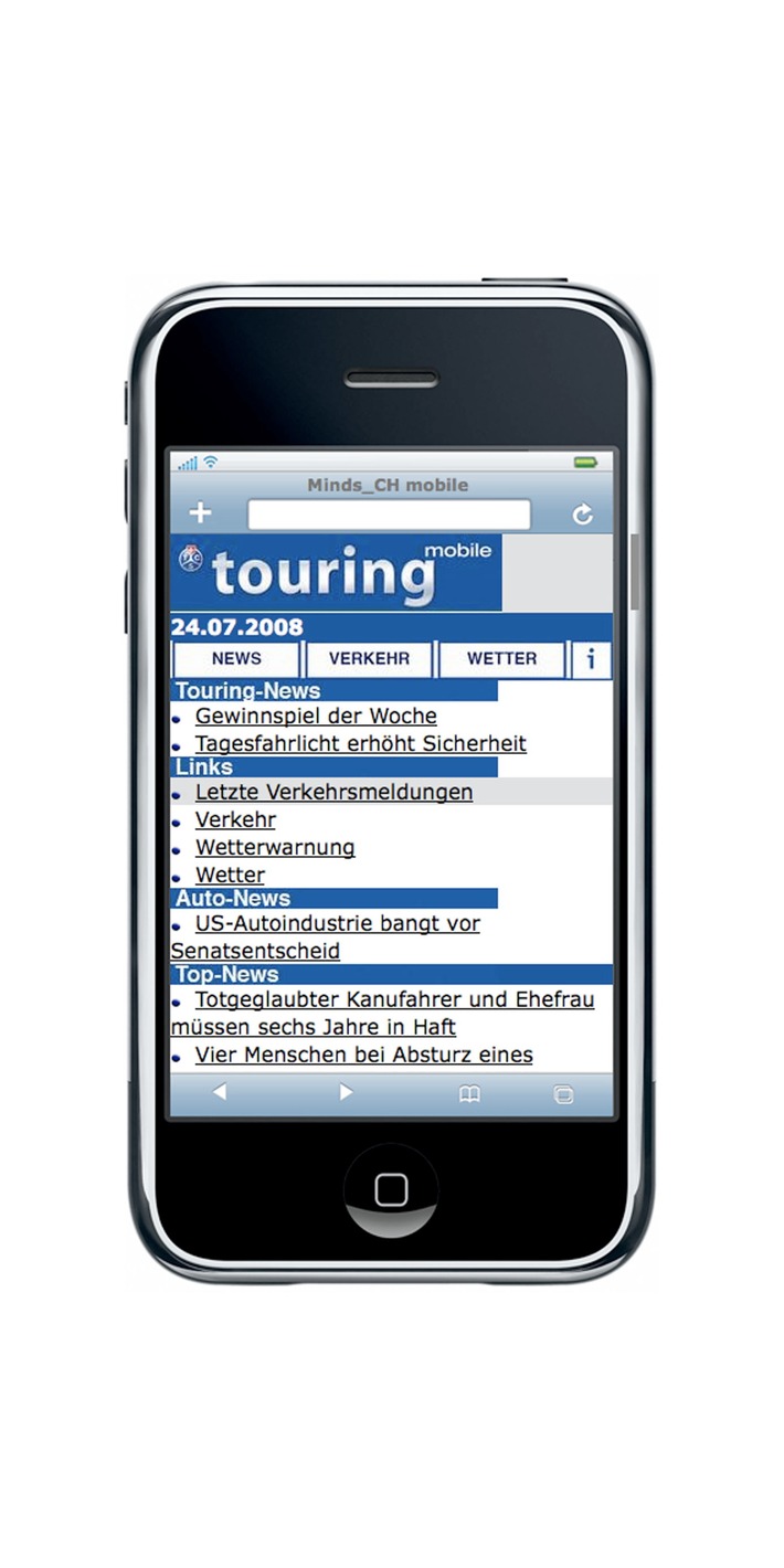 Touring lanciert "touring mobile"