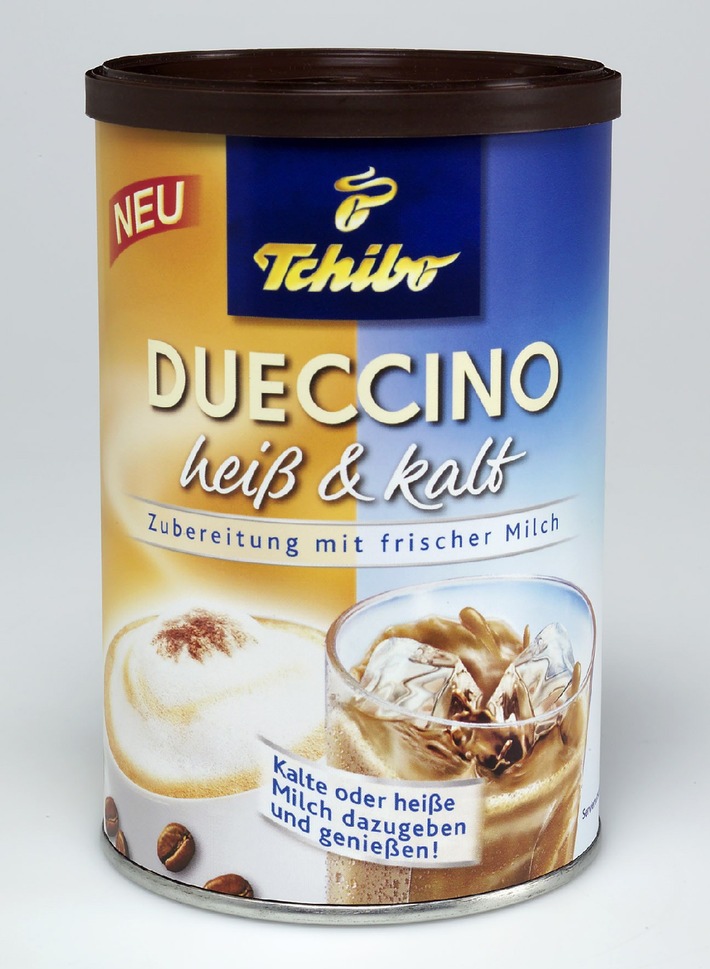 Neu: Tchibo Dueccino &quot;heiß &amp; kalt&quot; - ein doppelter Cappuccino-Genuss