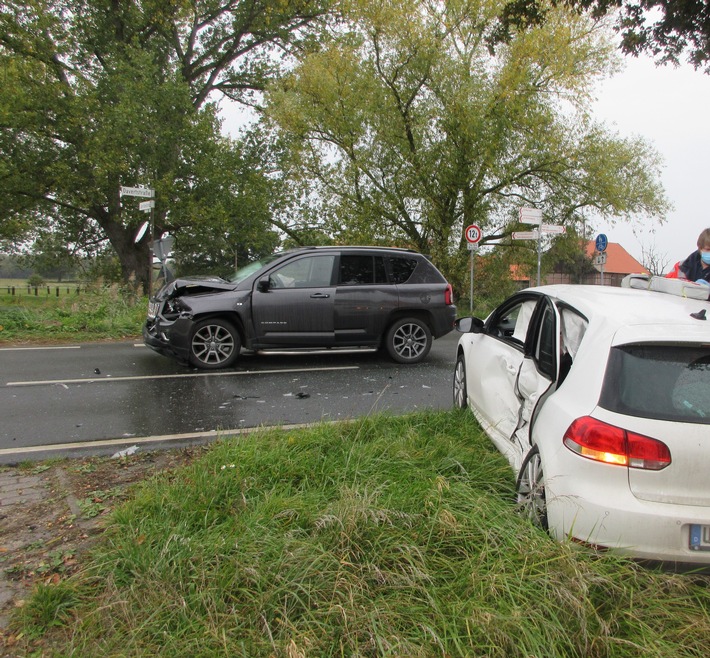 POL-MS: Unfall an der Davertstraße - ein Leichtverletzter und vier Schwerverletzte