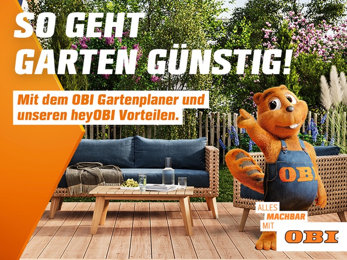 Neue OBI Kampagne "So geht Garten günstig!": Mit geballter Kompetenz in den Frühling