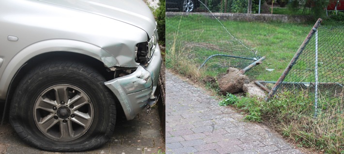 POL-PDKL: Katze nicht angeschnallt - Auto muss nach Unfall abgeschleppt werden