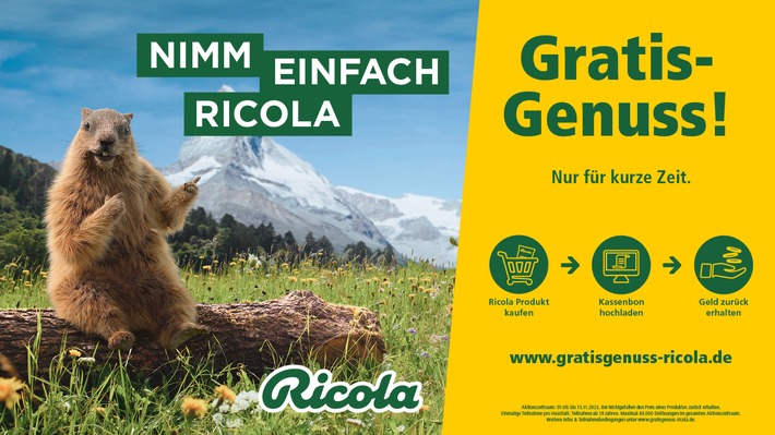 Jetzt mit der "Gratis-Genuss!" Promotion die wohltuend-erfrischende Ricola Sortenvielfalt entdecken