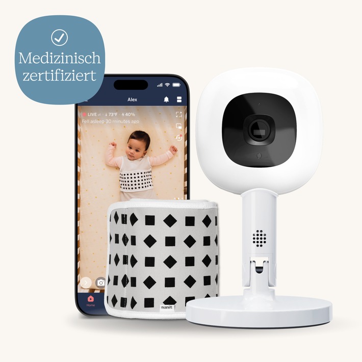 Technik, die Vertrauen schafft: Babyphone-Anbieter Nanit erhält medizinische EU-Zertifizierung für sensorlose Atembewegungsüberwachung