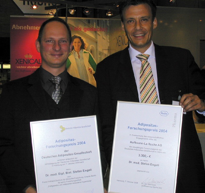 Forschungspreis der Deutschen Adipositas Gesellschaft verliehen / Neuen Zusammenhängen von Übergewicht und Bluthochdruck auf der Spur