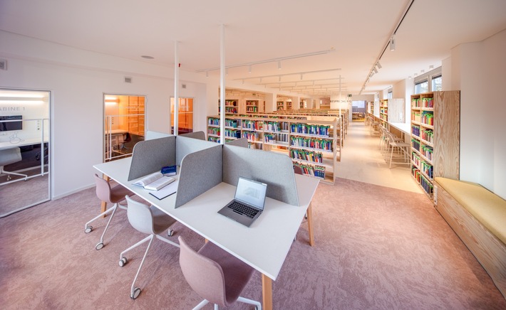 Gute Lernumgebung mit viel Platz für Studierende: Hochschulbibliothek Köln wiedereröffnet