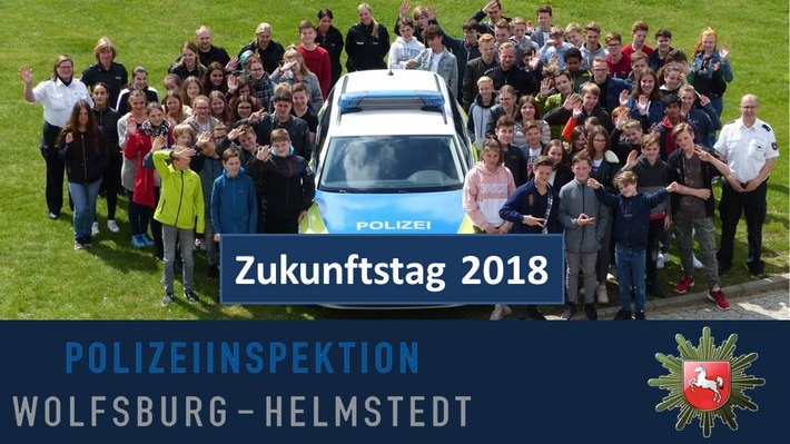 POL-WOB: Zukunftstag 2018 bei der Polizei in Wolfsburg:
75 Schülerinnen und Schüler erlebten facettenreichen Polizeiberuf