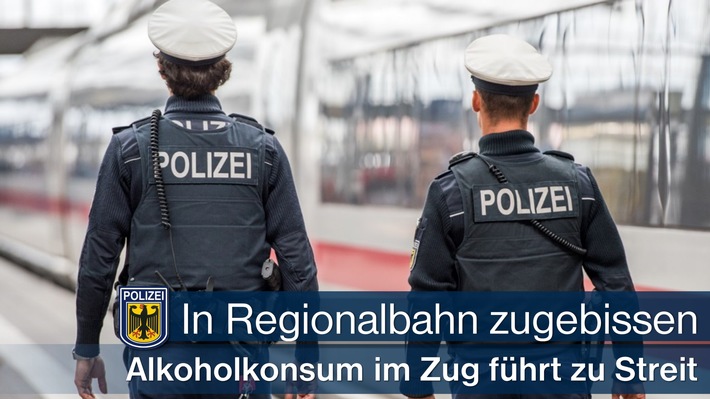 Bundespolizeidirektion München: In der Regionalbahn zugebissen - Finger in den Mund stecken mit Biss beantwortet