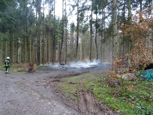 POL-PDWIL: Brand einer Jagdhütte