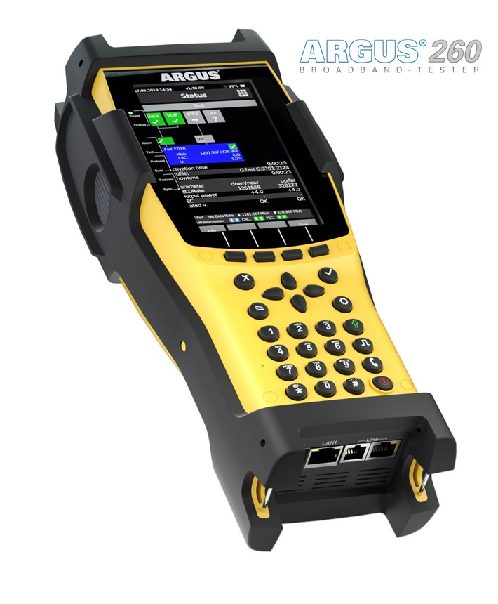 ARGUS 260: intec presents first ARGUS broadband tester with touch-screen display at BBWF