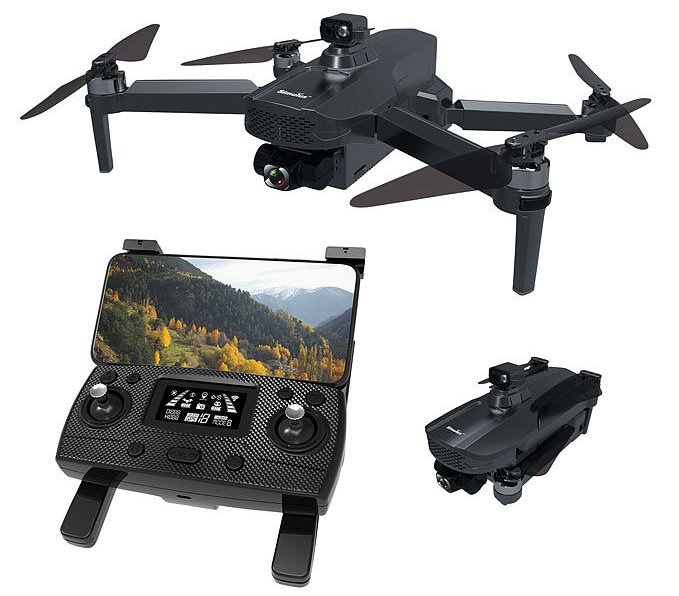 Simulus Faltbare GPS-Drohne GH-280.fpv, 4K-Cam, 360°-Abstandssensor, Brushless-Motor, App: Der 360°-Abstandssensor verhindert Kollisionen