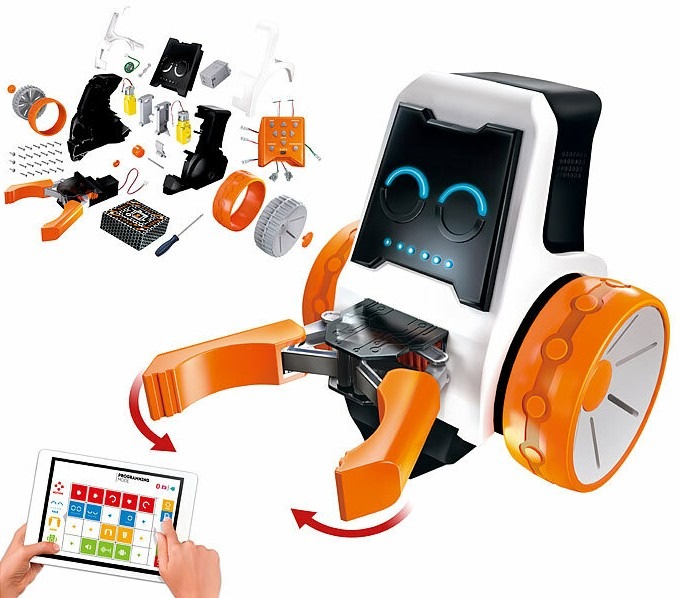 Den eigenen Roboter bauen und programmieren: Playtastic Spielzeug-Roboter-Bausatz mit Bluetooth und App für Programmierung